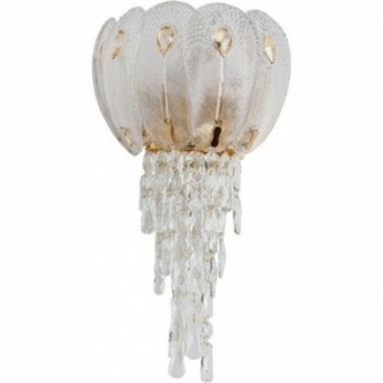 Бра ODEON LIGHT PAROTI HALL ODL24 519 G9 4*40W металл хрусталь стекло, золото прозрачный янтарный Бра ODEON LIGHT PAROTI HALL ODL24 519 G9 4*40W металл хрусталь стекло, золото прозрачный янтарный