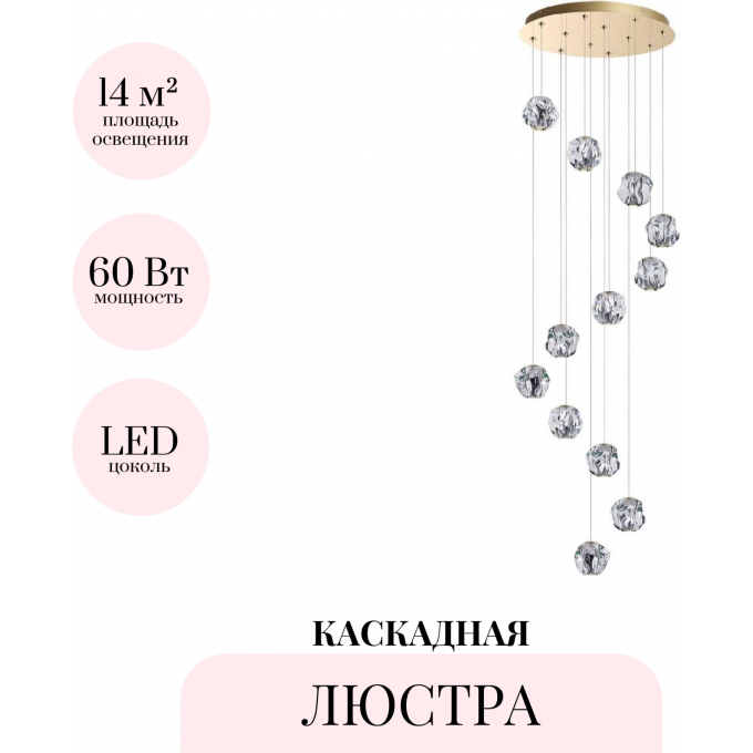 Каскадная люстра ODEON LIGHT JEMSTONE 5085/60L