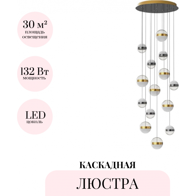 Каскадная люстра ODEON LIGHT RONI 5037/132L