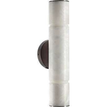 Настенный светильник ODEON LIGHT L-VISION MARBELLA ODL24 123 IP20 LED 540Лм 12W 3000K/4000K темная латунь/металл/алебастр