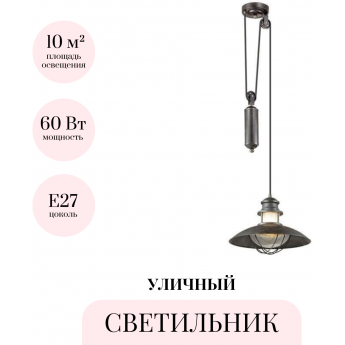 Уличный подвесной светильник ODEON LIGHT NATURE DANTE 4164/1A Уличный подвесной светильник ODEON LIGHT NATURE DANTE 4164/1A